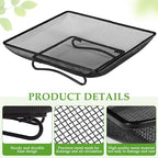 MIXXIDEA Ground Bird Feeder Tray 11x11 Inches, Metal Platform Mesh Seed Tray for Bird Feeders, Great Attracting Garden Yard Decoration for Wild Birds Squirrels Dove,2 Pack - size: 11x11 inches (2 pack)