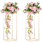Gold Flower Stand for Table: 31.5” Tall Centerpiece Stand for Wedding Table Reception Floral Center Pieces with Home Decoration Party Event 2 PCS - size: 31.5 INCH-2PCS