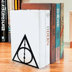 Death Decorative Bookends – Black Magic Book Stopper, Unique Gifts for Family Friends Kids, Study Room Home Office Decor