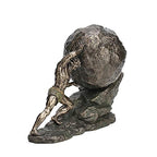 Veronese Design 8 1/8 Inch Sisyphus and The Eternal Boulder Cold Cast Resin Bronze Finish Statue Home Decor - color: Cold Cast Bronze Finish
