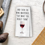Wine Gifts Kitchen Towels - Funny Wine Lovers Gifts Waffle Decorative Dish Towels, Alcohol Gift Hand Towel, Hostess Gift Tea Towel, 16×24 Inches - color: Wine- 03
