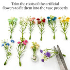 Mini Vase Magnets for Fridge, 10pack Cute Tiny Magnetic Glass Vases Refrigerator Accessories, Real Flowers Pot Magnet, Funny Aesthetic Plant Pot Locker Office Kitchen Decoration, Small Magnet Bud