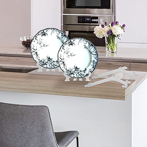 Zorfeter 15 Pcs 7 Inch Clear Plastic Easels or Stand/Plate Holders, Displays Pictures/Photos, Artworks, Posters, Small Boards - color: Clear, size: 7 Inch 15pcs
