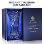 CS Crystal Vase 12-inch high, Cabbage Design, for Flowers & Decor. Lovely Nice Shiny Piece. Perfect as a Gift, Suitable for All Occasions - style: Cabbage Design