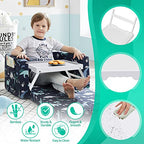 Artmeer Bed Tray Table with Folding Legs,Bamboo Breakfast in Bed for TV Table, Laptop Computer Tray,Eating,Snack Tray White 2 Pack(White) - color: White, size: Medium (Pack of 2)