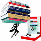 Artori Design Floating Bookshelf for Kids, Invisible Metal Book Shelf, Wall Decore Book Lovers Bookshelf (2 x Wondershelf) - size: 2 x Wondershelf