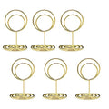 Jofefe 20pcs Mini Place Card Holders, Cute Table Number Holders, Small Size Table Card Holder Tables Number Stands, Wire Photo Picture Menu Clips for Wedding centerpieces, Anniversary Party (Gold) - color: Gold