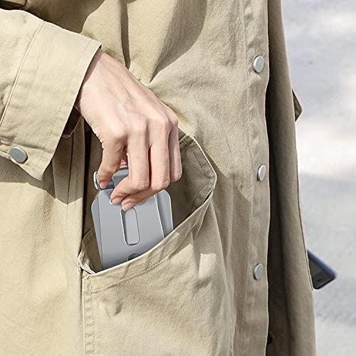 OMOTON Foldable Cell Phone Stand, C4 Portable Aluminum Phone Holder, Adjustable Phone Dock Cradle Compatible with iPhone 16/15/14 Pro Max, Samsung Galaxy, Small Tablets and Other Phones, Grey - color: Grey