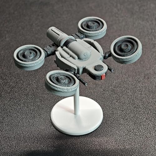3D Printed ARC Wasp Collectible Figurine with Movable Display Stand - Sci-Fi Drone Statue for Gamers & Collectors - color: Wasp