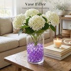DomeStar 550PCS Purple Vase Fillers, Small Acrylic Fake Crushed Ice Rocks Purple Gems Crystals Diamonds for Table Centerpiece Lilac Lavender Theme Birthday Weeding Table Scatter (0.4 * 0.6) - color: Purple
