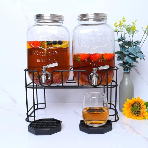 Drip Tray 4" Octagon Countertop Beverage Dispenser Cup Drip Catcher - for Coffee & Drink Dispenser Bar by kitchentoolz - Pack of 4