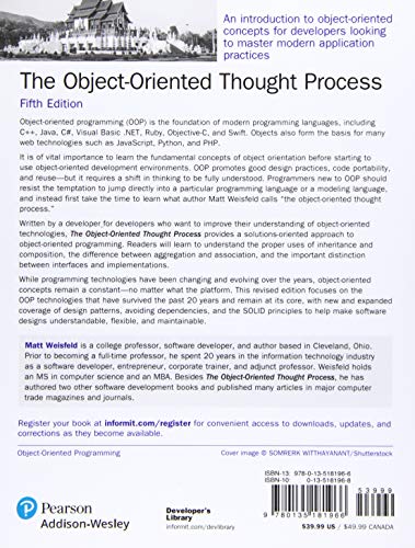 Object-Oriented Thought Process, The (Developer's Library)