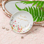 Crisky Jewelry Ring Dish for Sister Birthday Gifts, Thinking of You Gift for Sister Thanksgiving Day Christmas Graduation Gift Ideas (I Love You Sister) Floral Thrinket Tray - style: Sister I Love You