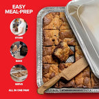 9x13 Disposable Aluminum Pans with Lids - (30 Pack) Heavy Duty Foil Pans with Lids 9x13 Foil Pan Covers, Food Catering Containers for Baking, Cooking, Heating, Storage, Stock Your Home - size: 30 Pack w/ Lids