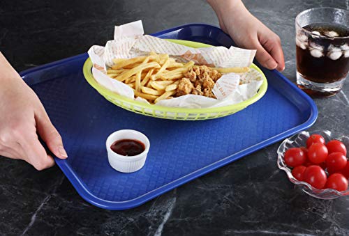 New Star Foodservice Fast Food Tray, Set of 12 (Blue, 10 by 14 Inch) - color: Blue, size: 10 by 14-Inch