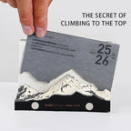 Mount Everest 3D Paper Sculpture Desk Calendar, Daily Tear-Off Calendar with Mountain Design, 100 Motivational Quotes, 100 Notepad Pages, Hidden 6 Camps, Desk Art & Inspirational Gift for Climbers, Adventurers, Office & Home Decor