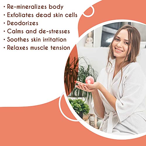 Pink Salt Crystal Accessories (Pink Salt Crystal Bath Ball - Round Shape) - color: Pink Salt Crystal Bath Ball - Round Shape