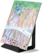 Red Co. 8” Decorative Metal Display Plate Stand and Art Holder Easel in Black Finish - color: Black