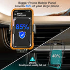 Qifutan Cell Phone Holder [Never Fall Upgrade Clip] Phone Holder Car Automobile Air Vent Hands Free for Car Fit Car Phone Holder Mount for All for iPhone Android Smartphone - style: Vent-A