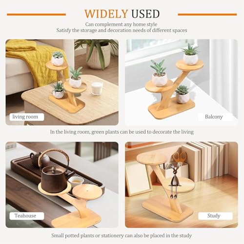 Multi-Tier Modern Storage Holder | Tiered Plant Stand | Aesthetic Plant Holders Indoor Stand - For Flower Pot Vase Planter Teapot Bedroom Study Balcony Apartment Office Table Desk - color: B
