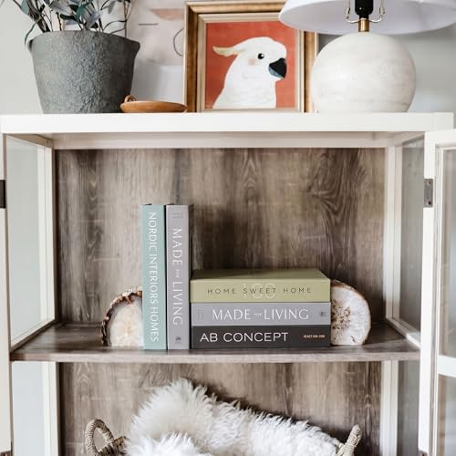 PROBENEX Olive Large | 4 PCS Faux Decorative Books for Home Decor | Not Real Books (Cardboard Boxes) | Coffee Table, Shelf Styling & Modern Aesthetic Accent Pieces for Living Room, Office - color: Olive_large