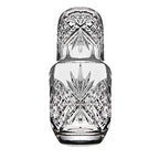 Godinger Bedside Night Carafe - Cup and Bottle to Keep Next To Your Bed for a Handy Midnight Drink, 16oz - color: Clear