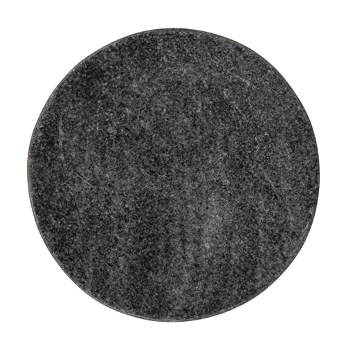 Creative Co-Op Marble Round Soapdish, Grey - color: Grey
