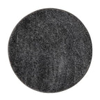 Creative Co-Op Marble Round Soapdish, Grey - color: Grey