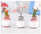 6Pcs Mini Bud Vases - Tiny Resin Flower Vases, Micro Landscape DIY Decor, Moss Succulent Ornaments, Fairy Garden Accessories, Home Tabletop Decoration, Gift for Plant Lovers