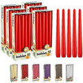 BOLSIUS 60 Count Unscented 10 Inch Red Household Taper Candles - 8 Hours Burn Time - Premium European Quality - Smokeless Dripless Taper Candlestick - Great for Special Occasion, Church, and Everyday - color: Red, size: 60 Count