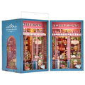 TOYQI Book Nook Kit, DIY Miniature Dollhouse Kit for Adults and Teens, Booknook Tiny House Kit Bookshelf Decoration 3D Wooden Puzzle Bookend - style: Sweet House