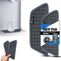 Refrigerator Drip Catcher for Water Tray, Protects Ice and Water Dispenser Pan From Spills, Mineral Build-Up and Water Splatter (2 pack, Grey) (Rectangular) - style: Gray Rectangular