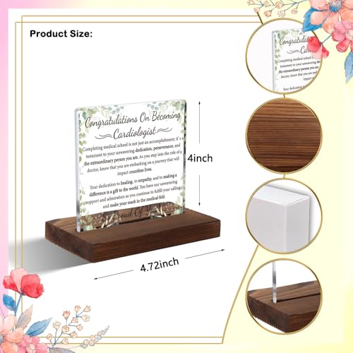 New Cardiologist Gifts for Cardiologist, Graduation Gifts for Cardiologist, Congratulations Gift for Cardiologist, Modern Acrylic Desk Plaque,10 x 10 x 1.5 cm,XXD80 - style: Cardiologist