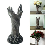 Yuanhong Dryad Vase Ornament Tree Trunk Flower Pot Modern Sculpture Home Living Room Bedroom Countertop Desktop Ornament Table Desk Flower Vase Decoration Birthday Gift for Men Women(DryadVase),Clear