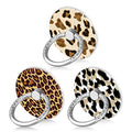 Bonoma Phone Ring Holder, 3 Pack Leopard Pattern Universal Finger Ring Stand Grip Kickstand Compatible with Smartphones and Tablets-Leopards - color: Leopard Pattern