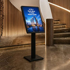 Sign Holder Stand 21x29 inch-Adjustable Floor Standing Sign Holder-Heavy Duty Aluminum Menu Stands with Snap-Open Frame Display for Malls,Schools,Restaurants(Black) - color: Black