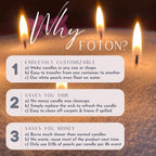 Foton Pearled Candle 9lb - Bulk Misty Monte Sandalwood Jasmine Scented Non Toxic Luxury Long Lasting Powder Candles - Refillable Candle Sand with 100 Wicks for Candle Making - size: 144 oz Bulk