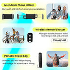 Sensyne 64" Camera Tripod Stand, Versatile Phone & iPad Tripod with Wireless Remote and 2-in-1 Phone Holder for Selfie/Video Recording/Photo/Live Stream/Vlog - size: 64-inch