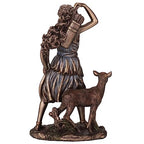 Veronese Design 6 1/2 Inch Artemis The Greek Goddess of The Hunt Cold Cast Resin Bronze Finish Sculpture