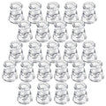 IYOUYA Clear Glass Candlestick Holders 24PCS, 2.1" H Taper Candle Holders Bulk for Pillar Candles, Taper Candles, Glass Candle Holders for Wedding, Party&Festival