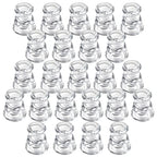IYOUYA Clear Glass Candlestick Holders 24PCS, 2.1" H Taper Candle Holders Bulk for Pillar Candles, Taper Candles, Glass Candle Holders for Wedding, Party&Festival