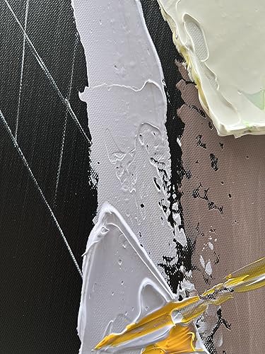 Art Modern Abstract Art Oil Painting Heavy Textured Canvas Wall Art Living Room Bedroom Corridor Office Wall Decoration 28x40 Inch - color: Yi039