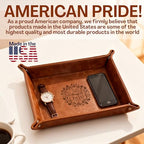 Personalized Leather Tray Philippians 4:13 – Custom Engraved Men’s Valet Tray Organizer with Name or Initials – Religious - style: philippians 4:13