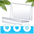 Qunclay 2 Pcs Purse Display Stand Clear Acrylic Wallet Display Stand Purse Holder Handbag Organizer for Bag Phone Cards Store