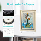Boloyo Flat Back Acrylic Plate Display Stand , 3 Inch 5PC Clear Acrylic Display Holder Easel Base for Home Office Kitchen School Art Display - color: Flat Back, size: 3 inch(5PC)