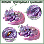 Baby Dragon Asleep and Hatchling in Egg Resin Silicone Molds Miniature Figurines Craft Set