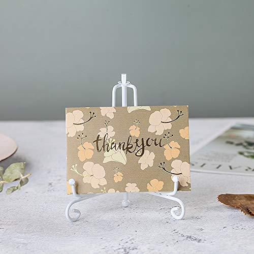 Artliving 4 Inch White Iron Small Plate Stand Holder, Picture Easel, Display Stand for Cookie, Photo,Placecard or at Weddings, Birthday Party(2 Pack) - size: 4 inch(2 pack)