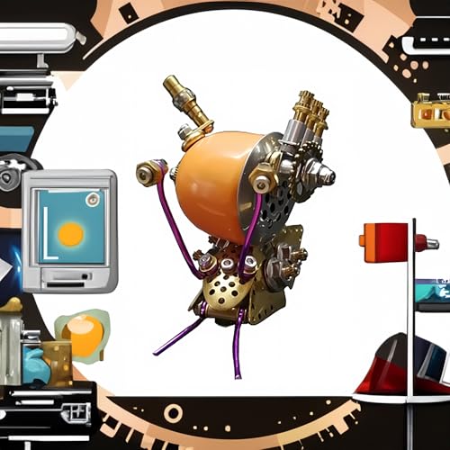 3D Steampunk Mechanical Snail Model Kit – DIY Metal Brass Puzzle for Adults, Retro Collectible Robot Sculpture Craft Gift (Snail-O) - style: Snail-O