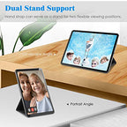 Fintie Universal Tablet Hand Strap Holder - [Dual Stand Supports] Detachable Padded Hook & Loop Fastening Handle Grip with Adhesive Patch for iPad/Galaxy Tab and All 7-11" Tablets, Black - color: Black