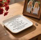 Christian Gifts for Women Faith Jewelry Dish, Religious Gifts Gifts for Women Birthday Christmas Ring Dish Jewelry Tray Gift -Every Second God He Loves You - style: Every Second God Loves You